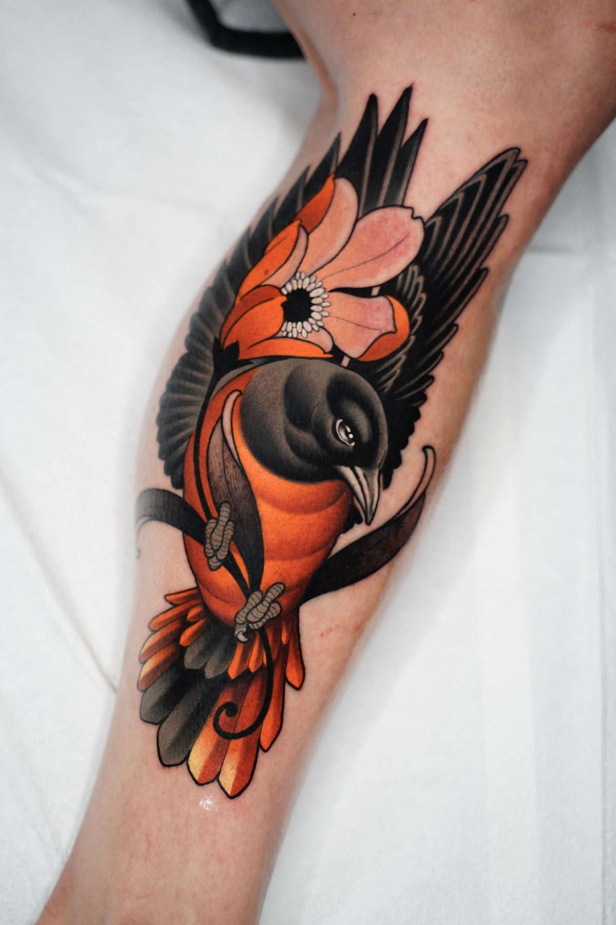 Blackbird & Blossom Forearm