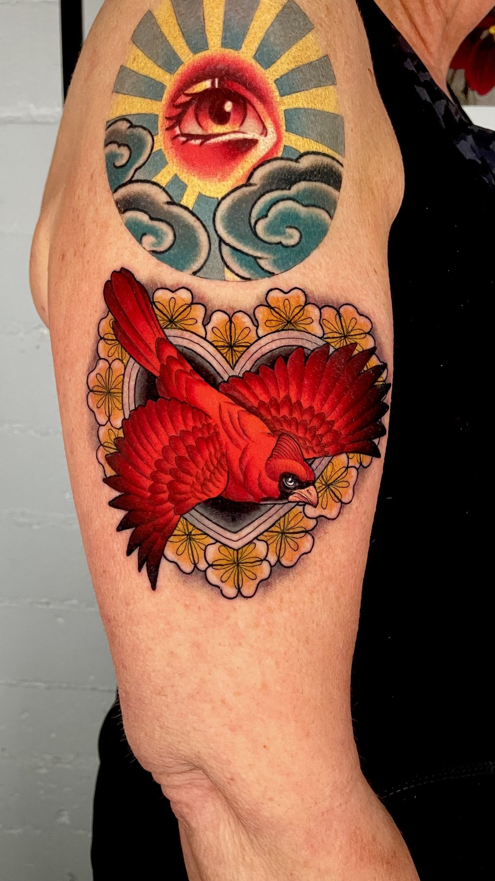 Cardinal Heart Medallion