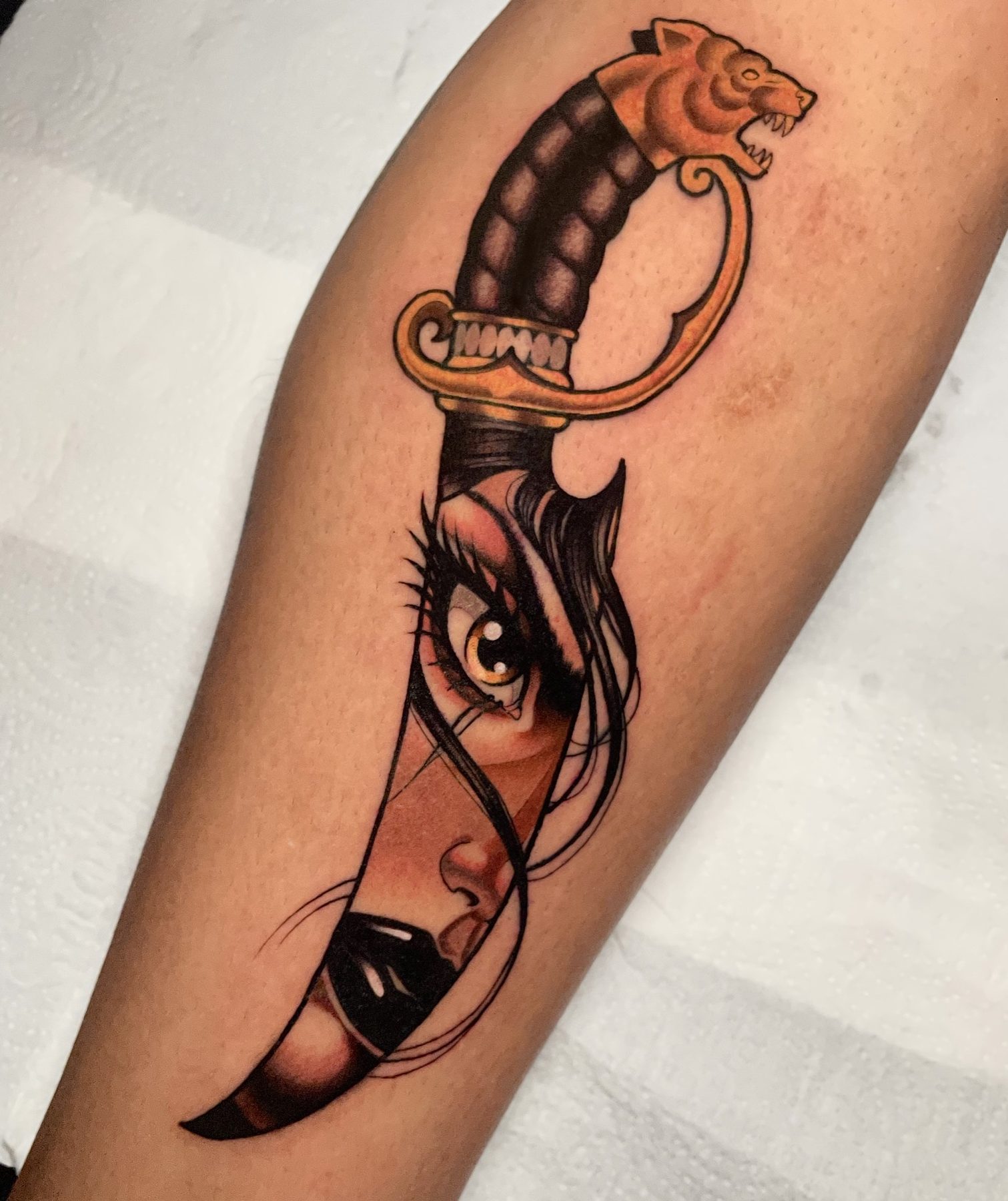 Dagger Portrait Forearm