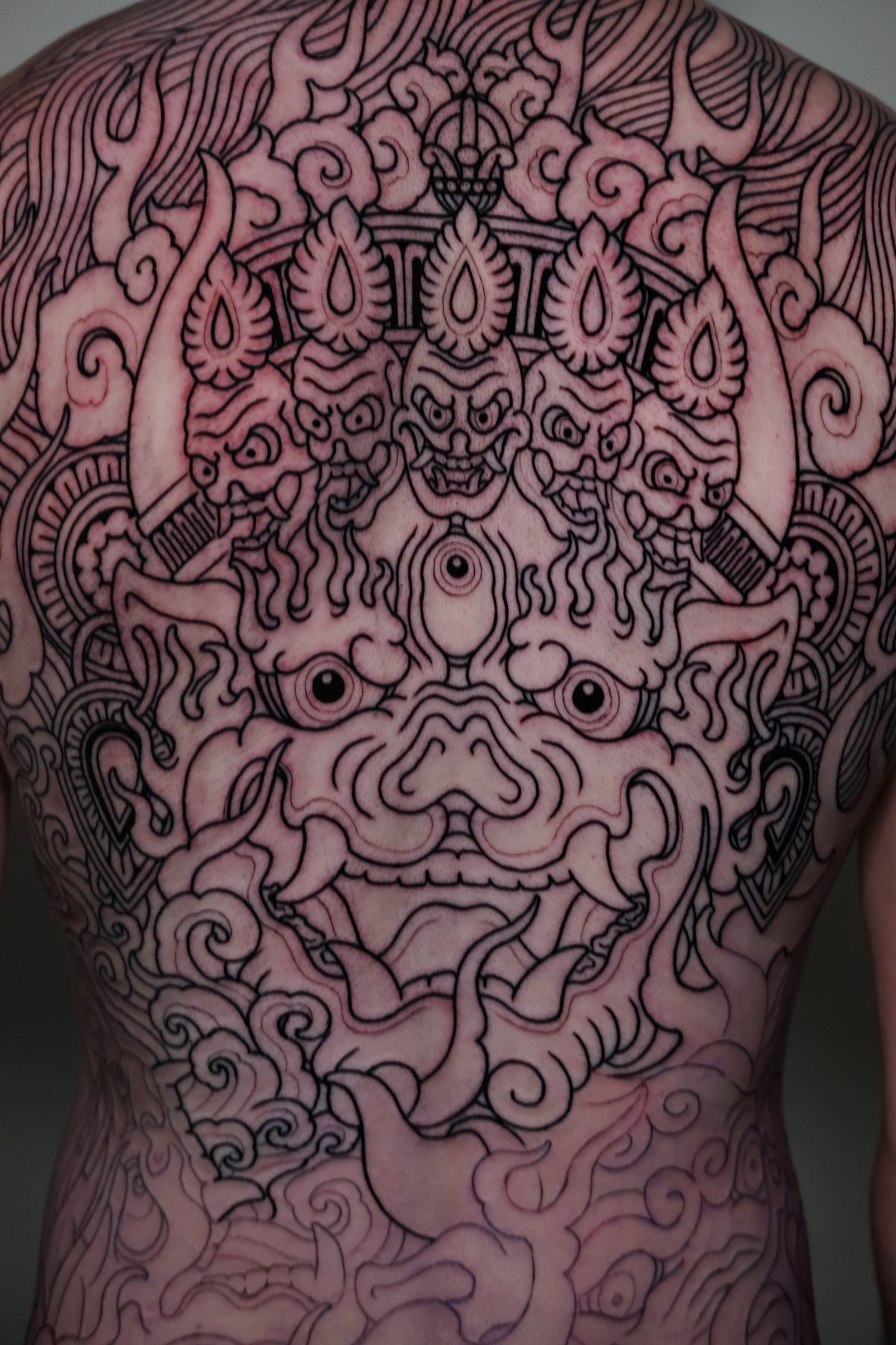 Demon Mask Back Piece