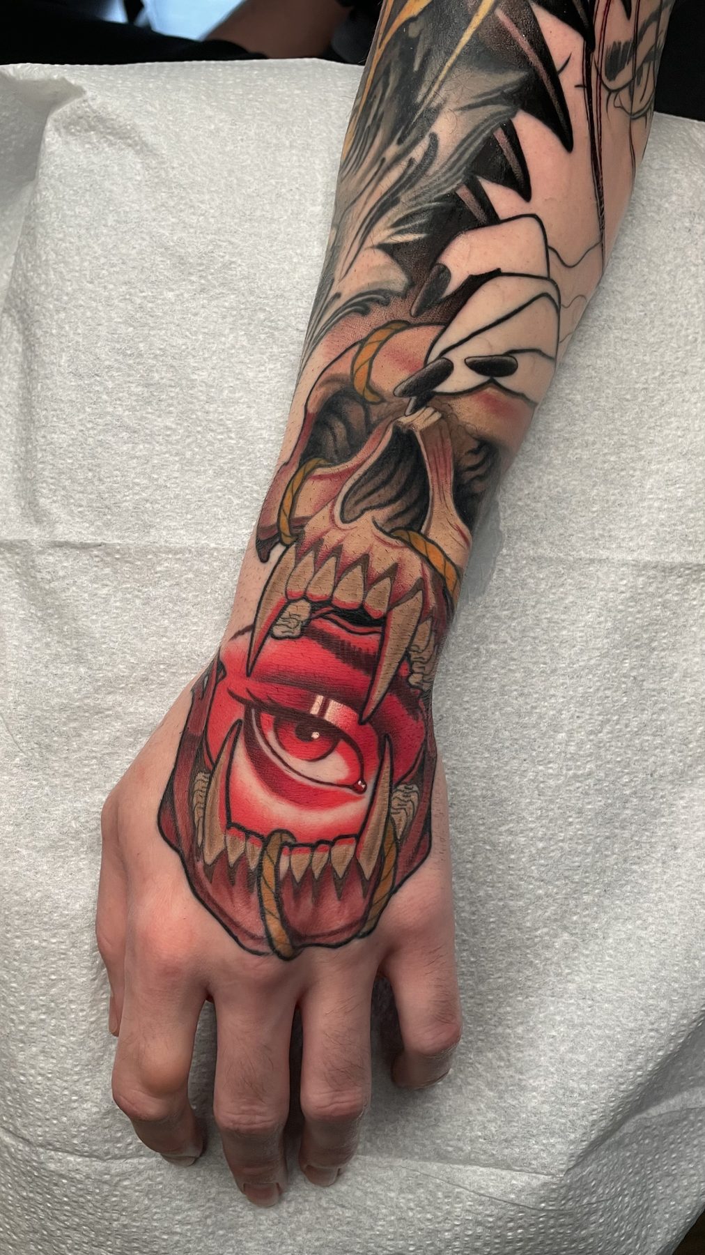 Eye and Skull Hand