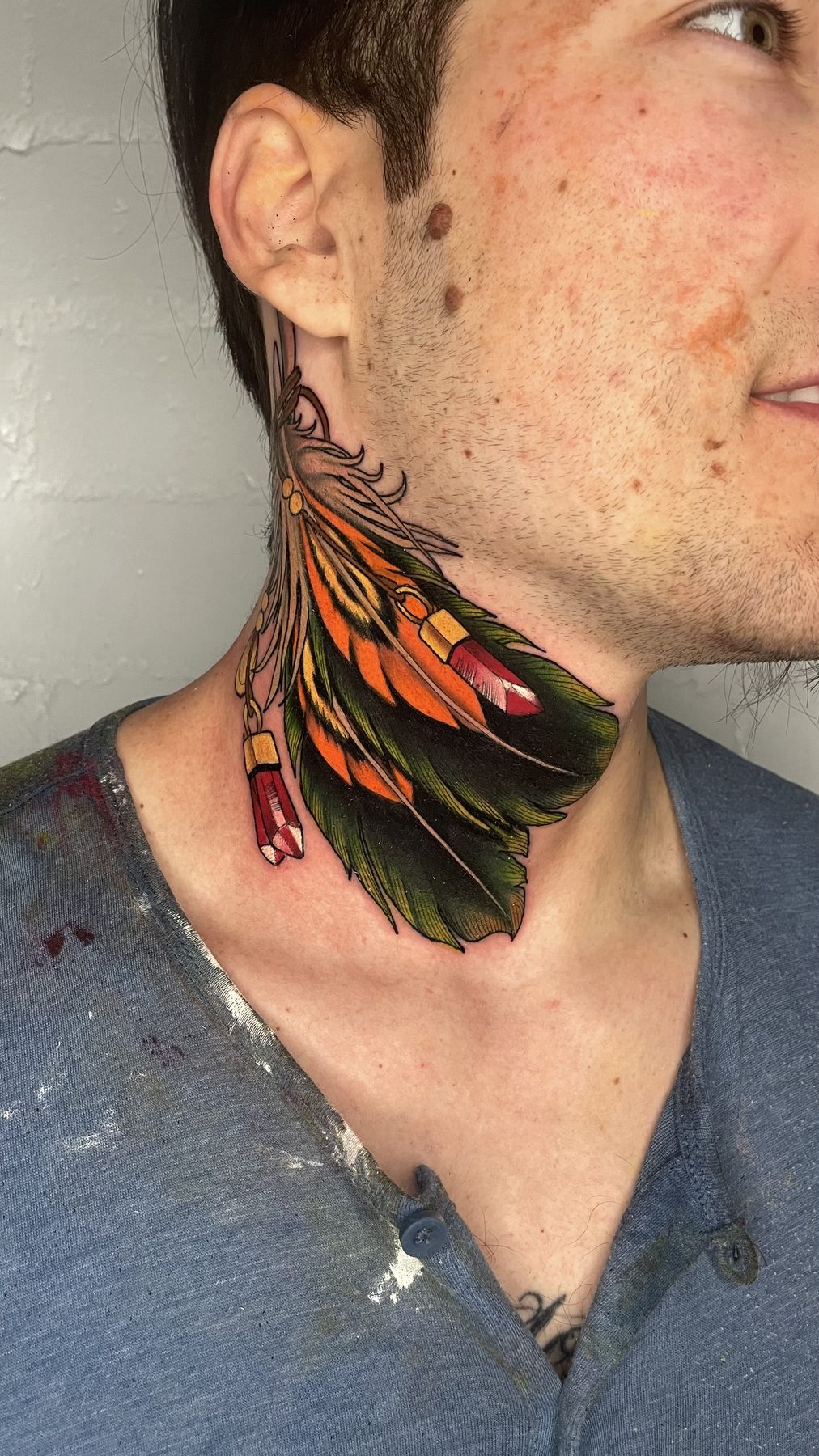 Feather Earring Neck Piece