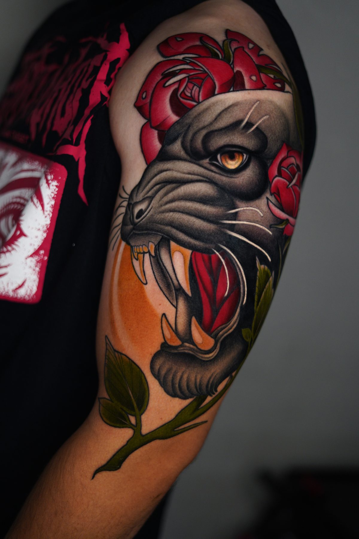 Panther & Roses Forearm