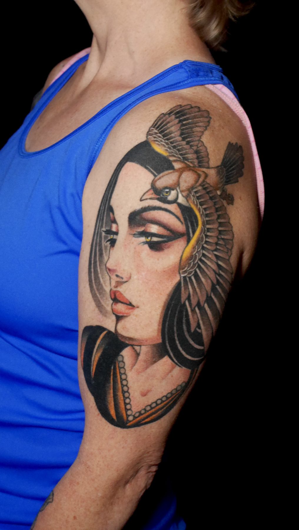 Plumed Portrait Shoulder
