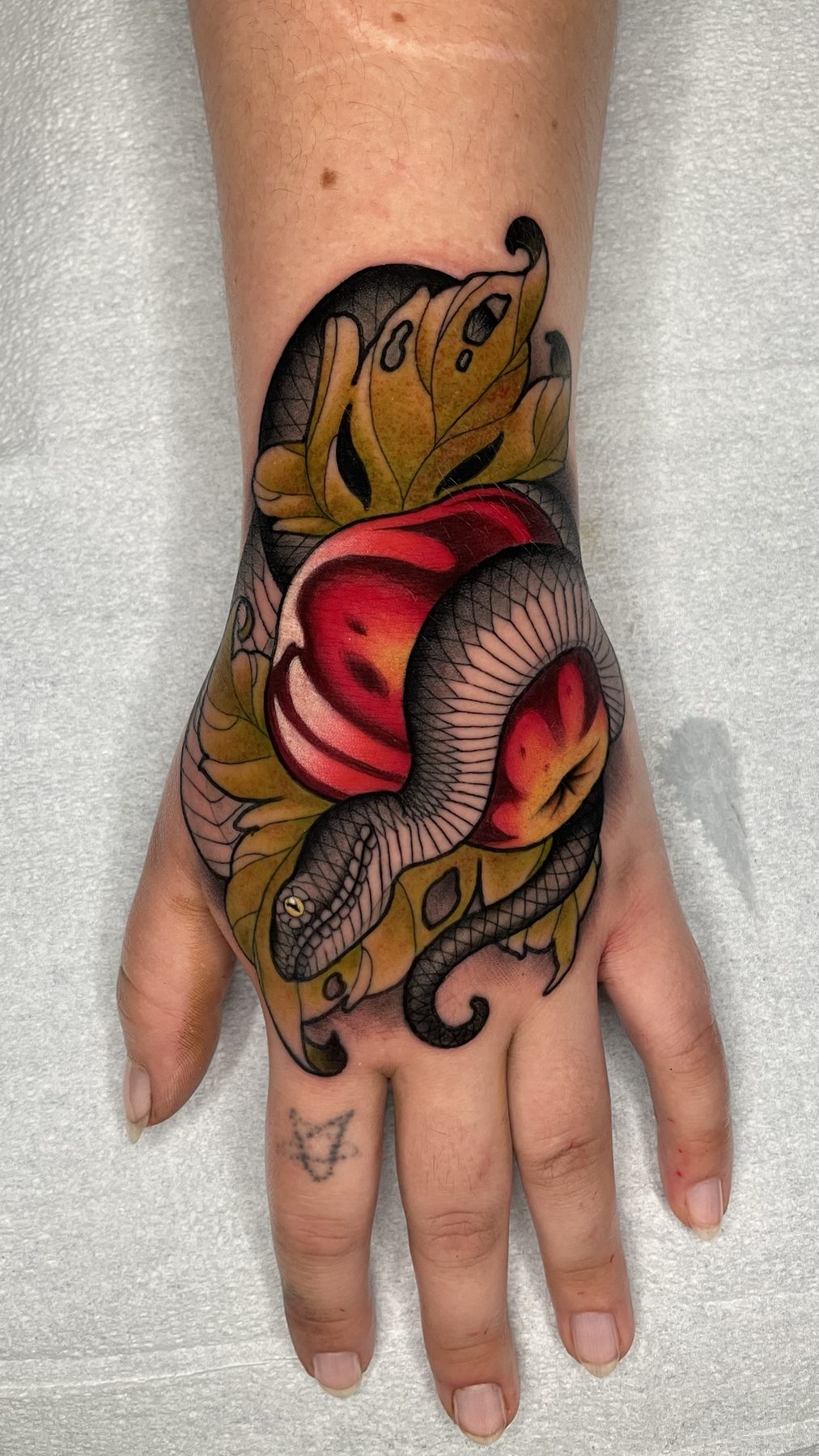 Snake & Peach Hand Piece