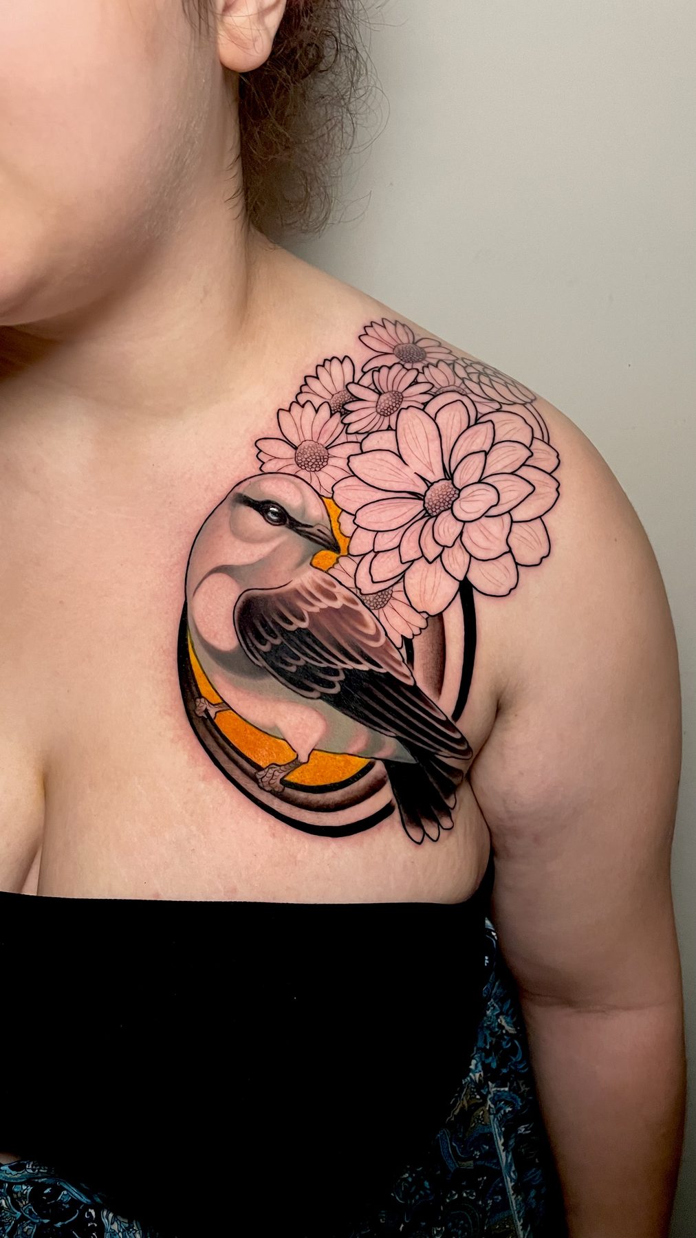 Songbird & Peony Medallion