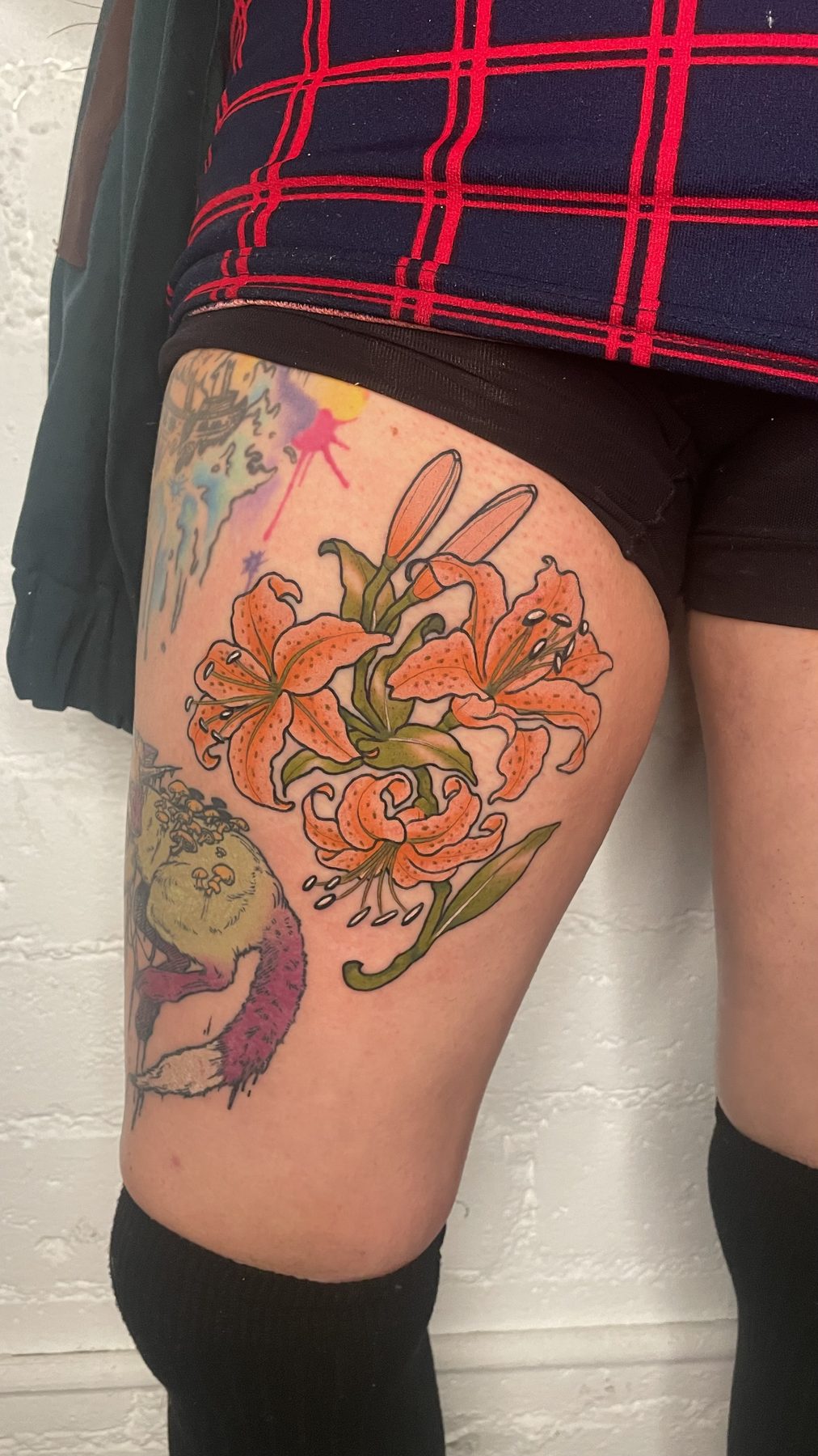 Tiger Lily Thigh Piece